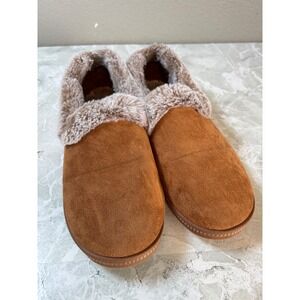 Skechers Women's Cozy Campfire Comfort Faux Fur Lined Slippers Mule Tan Size 8.5